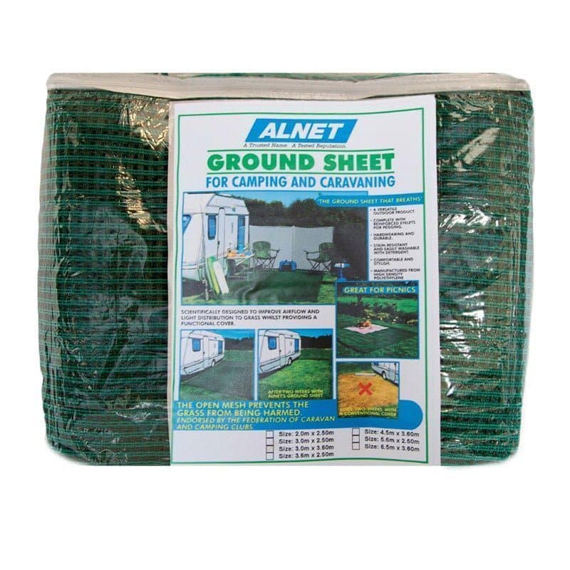 Alnet Netted Groundsheet - 3 x 2.4m Green | Campcraft